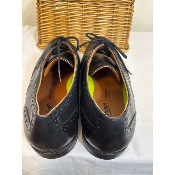 Men\'s Florsheim Leather Wingtip Oxford Dress Shoes Black 13 D main image 4